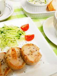 *簡単・美味しい*鶏ハムのステーキ*-レシピのメイン写真