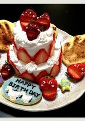 赤ちゃんも食べれる♡1歳の誕生日ケーキ♡-レシピのメイン写真