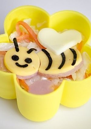 春のミツバチ♪簡単キャラ弁当飾りおかず！-レシピのメイン写真
