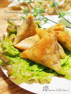 鯖味噌煮缶 de サモサ風-レシピのメイン写真