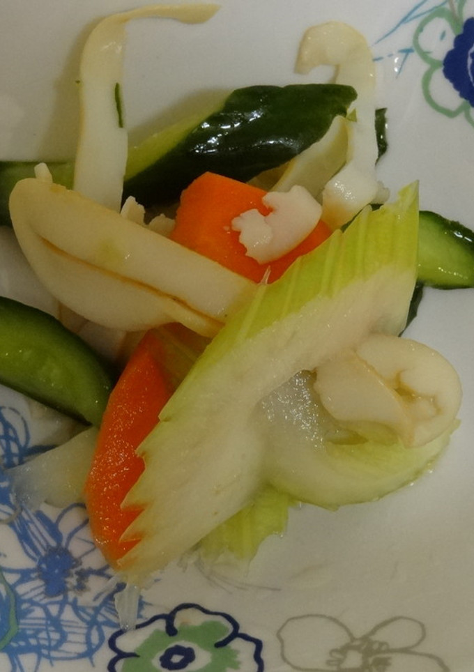 いつもの常備菜　セロリのいかくん漬-レシピのメイン写真