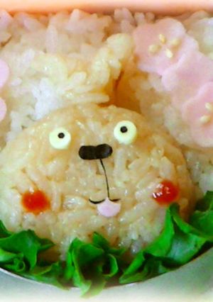 簡単キャラ弁：ウサビッチ（プーチン）-レシピのメイン写真