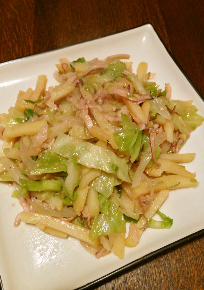イカと野菜のねぎ塩炒め-レシピのメイン写真