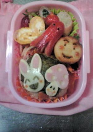 パパッと簡単キャラ弁♪キノコと一緒♪-レシピのメイン写真