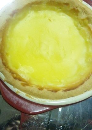グラタン皿でカスタードタルト 試作その1-レシピのメイン写真