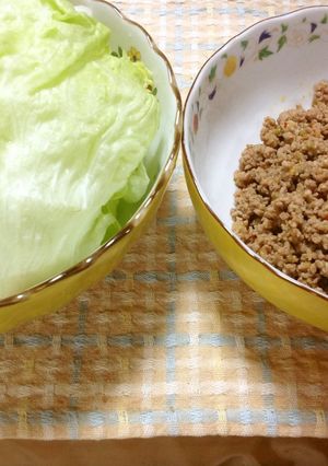 豚挽き肉のレタス包み-レシピのメイン写真