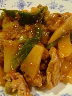 麻婆茄子の素で大根と豚肉炒め-レシピのメイン写真