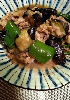 豚肉となすとピーマンの味噌炒め-レシピのメイン写真