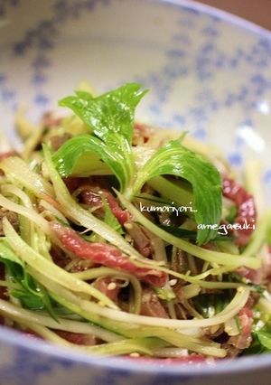 牛タタキとセロリの中華和え。-レシピのメイン写真