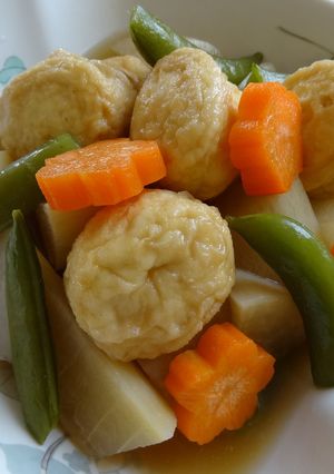 彩野菜とがんもどきの炊き合わせ-レシピのメイン写真