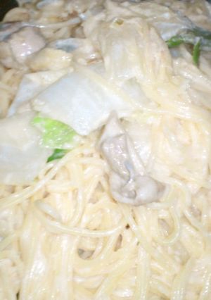 白菜のクリームパスタ-レシピのメイン写真