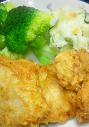 むね肉でジューシー　フライドチキン-レシピのメイン写真