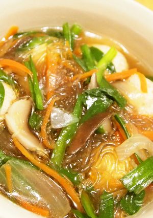 鶏だんごと春雨の野菜たっぷりスープ-レシピのメイン写真
