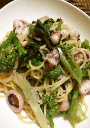 タコ入り☆ブロッコリーとネギのパスタ-レシピのメイン写真