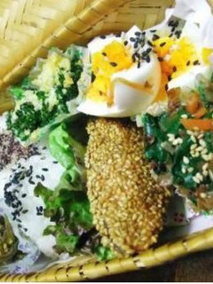 サーモンのごま揚げ弁当-レシピのメイン写真