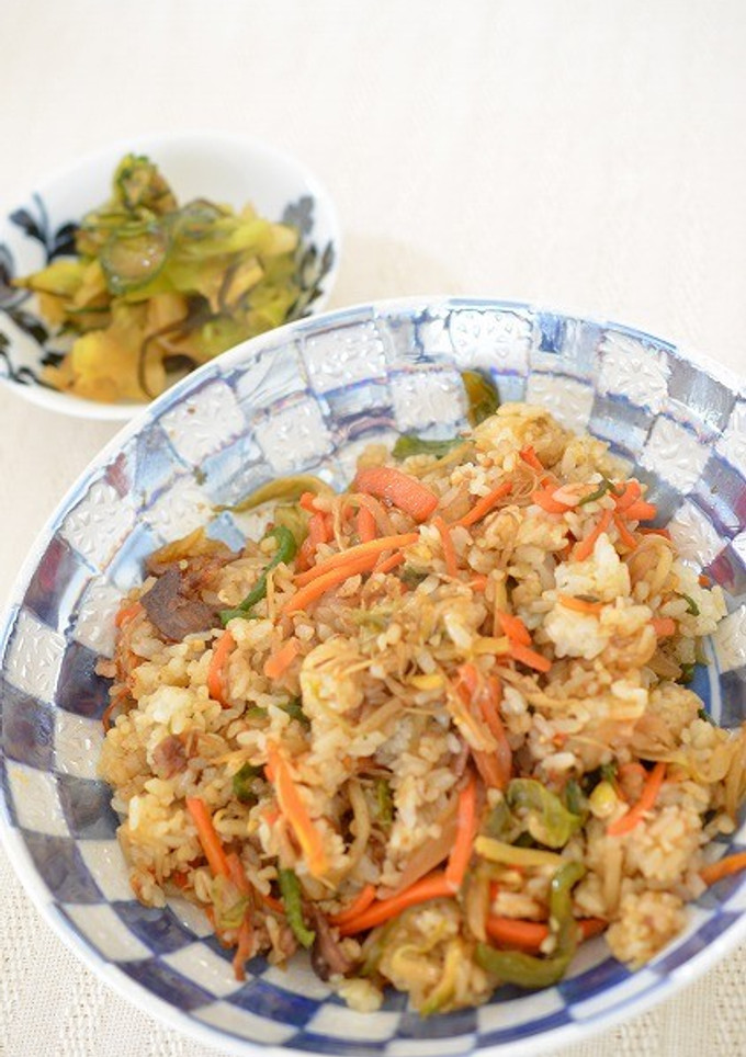 野菜炒めリメイク！簡単に炒飯-レシピのメイン写真