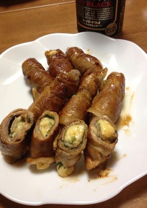 豚肉のチーズ巻～わさび味噌味～-レシピのメイン写真