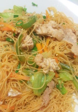 めんつゆと塩麹の焼きビーフン-レシピのメイン写真