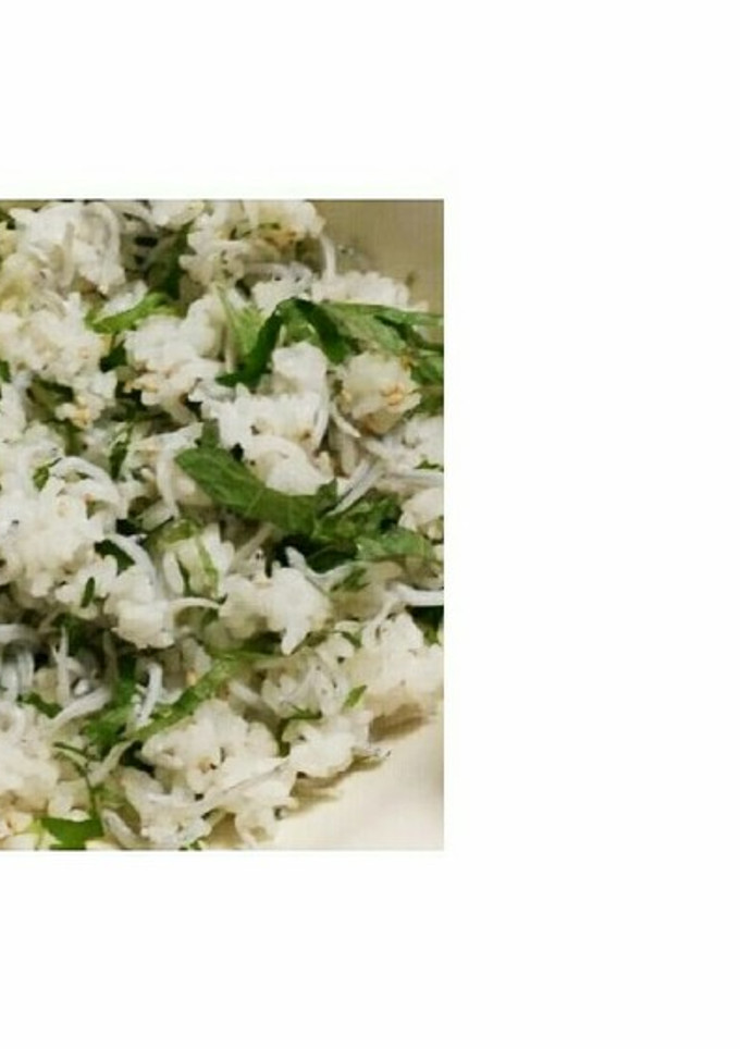 簡単タラしその葉ゴマ和えご飯-レシピのメイン写真