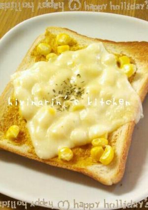 ◎朝食に！カレーマヨコーントースト◎-レシピのメイン写真