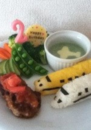 ２歳の誕生日に★新幹線プレート★-レシピのメイン写真