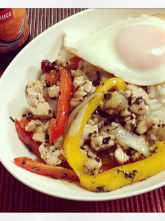 【自分メモ】ガパオ飯-レシピのメイン写真