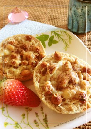 ローストピーナッツ×チーズトースト-レシピのメイン写真