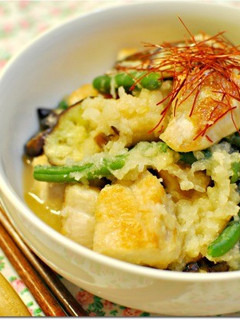 しっとり柔らか鶏肉茄子の塩麹生姜みぞれ煮-レシピのメイン写真