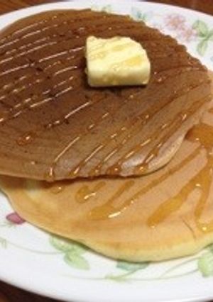 クルミ入♡ふわふわ豆乳パンケーキ-レシピのメイン写真