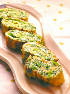 フライパンでにら入り卵焼き-レシピのメイン写真