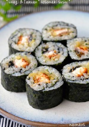 鰻&たくあんの細巻き寿司-レシピのメイン写真