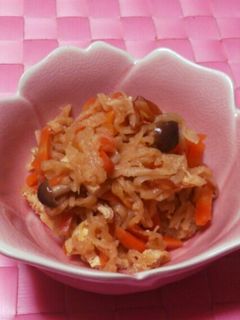 だいこん切り干し煮-レシピのメイン写真