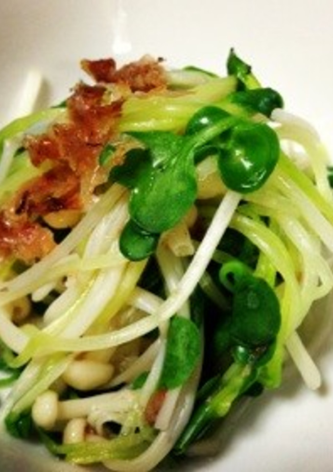 かいわれ大根とエノキの☆簡単白だし和え-レシピのメイン写真