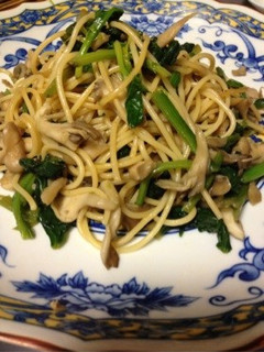 休日!和風きのことほうれん草のパスタ-レシピのメイン写真