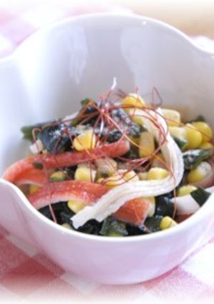 カニカマとわかめの中華風酢の物-レシピのメイン写真