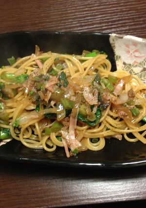 菜の花のペペロンチーノ-レシピのメイン写真