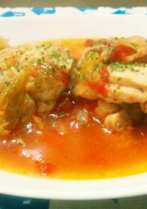 圧力鍋でしっとり柔らか☆チキンのトマト煮-レシピのメイン写真