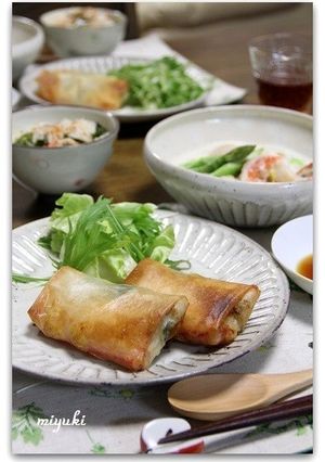 ふわふわ卵のふくさ春巻き-レシピのメイン写真