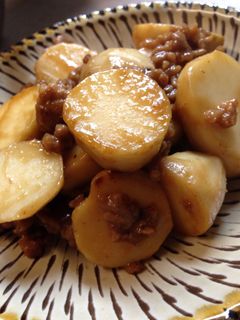 里芋とひき肉の味噌だれ炒め-レシピのメイン写真