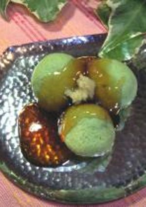 枝豆団子の甘辛あんかけ-レシピのメイン写真