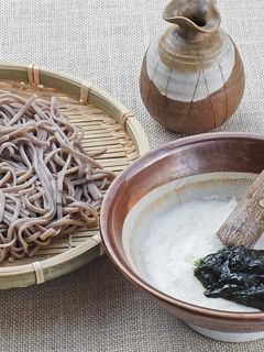山芋と青のりの蕎麦-レシピのメイン写真