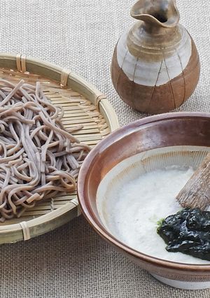 山芋と青のりの蕎麦-レシピのメイン写真
