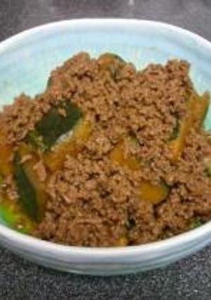 かぼちゃと挽肉の煮物-レシピのメイン写真