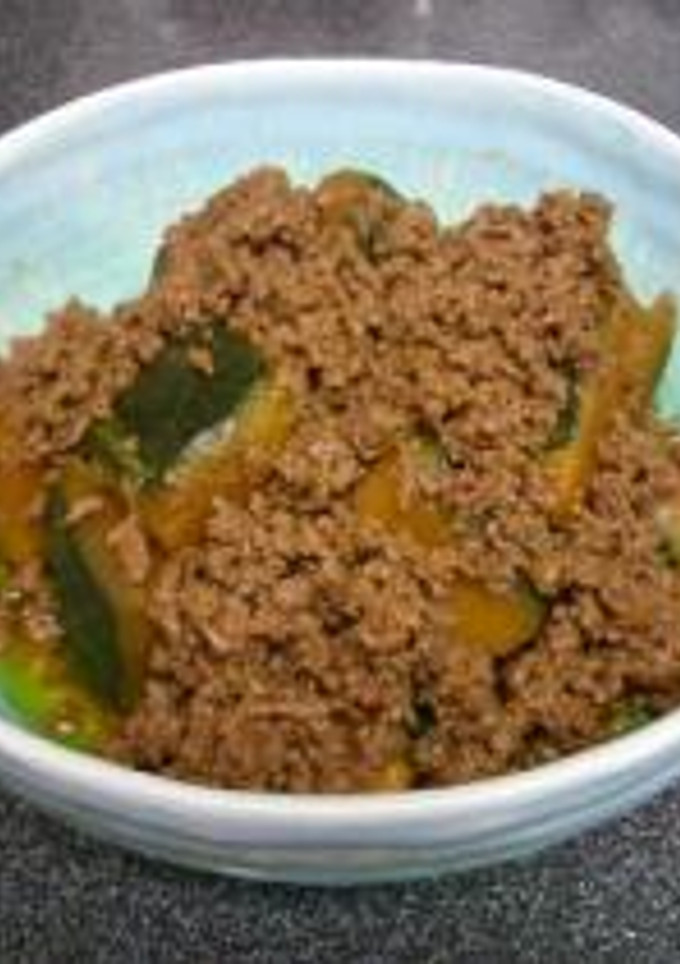 かぼちゃと挽肉の煮物-レシピのメイン写真