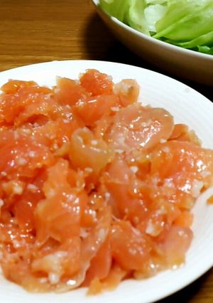 おつまみに！塩麹ＤＥスモークサーモン-レシピのメイン写真