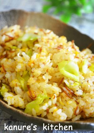 ■春きゃべつ・いかなごの釘煮の炒飯■-レシピのメイン写真