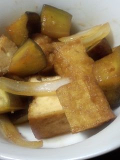 厚揚げとナスの炒め物-レシピのメイン写真