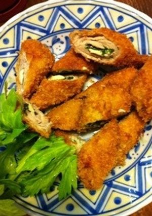 豚肉のしそ巻きフライ+ごま味噌ソース-レシピのメイン写真