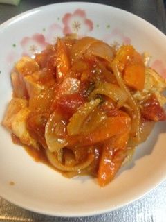 簡単♫鳥肉のトマト煮込み アラビアータ風-レシピのメイン写真