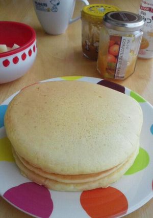 口溶けしゅわしゅわ～なパンケーキ-レシピのメイン写真